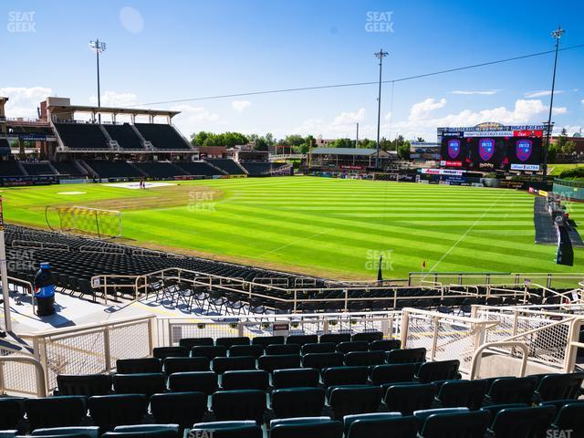 Seating view for Rio Grande Credit Union Field at Isotopes Park Section 128