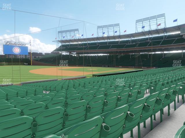 Seating view for Wrigley Field Section 107