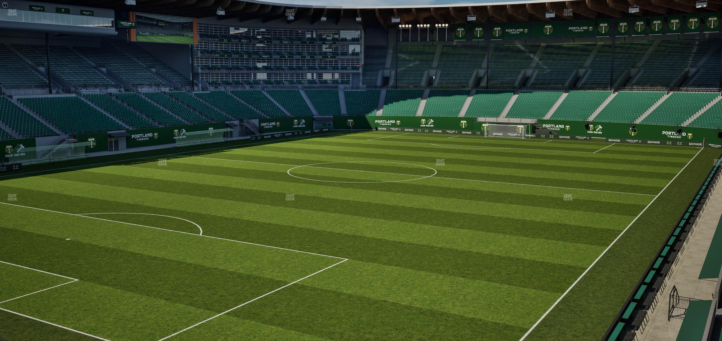 Seating view for Providence Park Section Loge 3