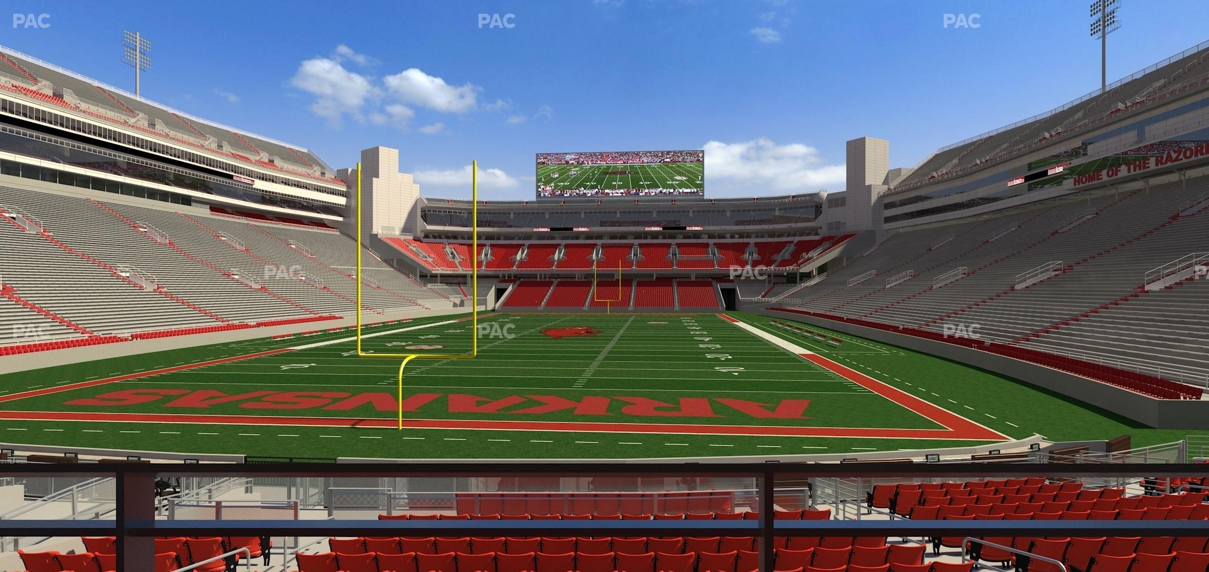 Seating view for Razorback Stadium Section Suite 1