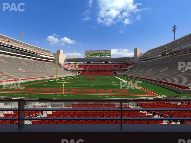 Seating view for Razorback Stadium Section Suite 1