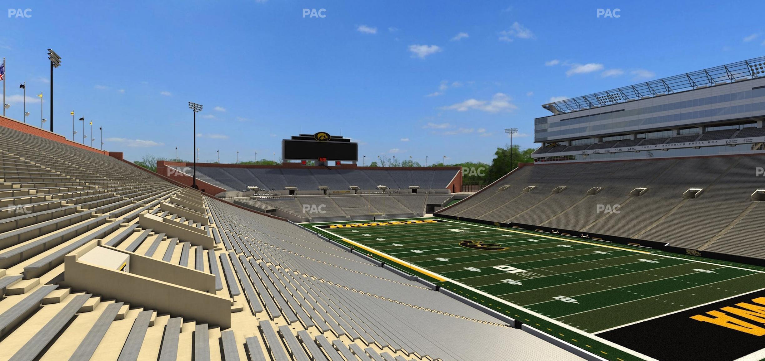 Seating view for Kinnick Stadium Section Ted Pacha Family And Kinnick Edge Club