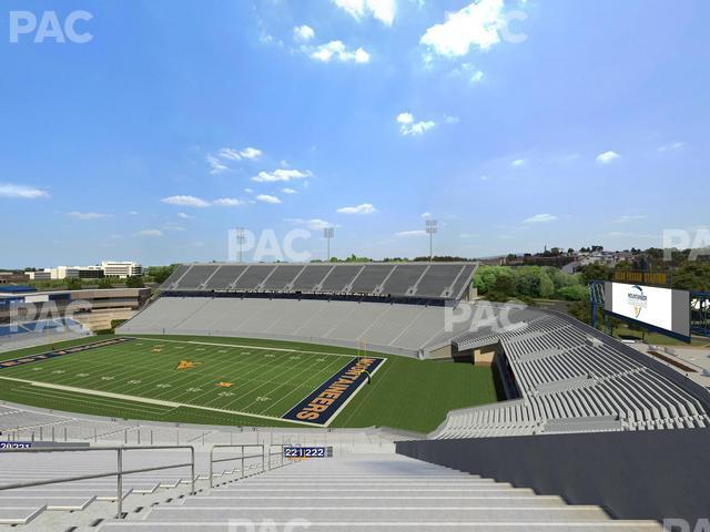 Seating view for Mountaineer Field at Milan Puskar Stadium Section 222