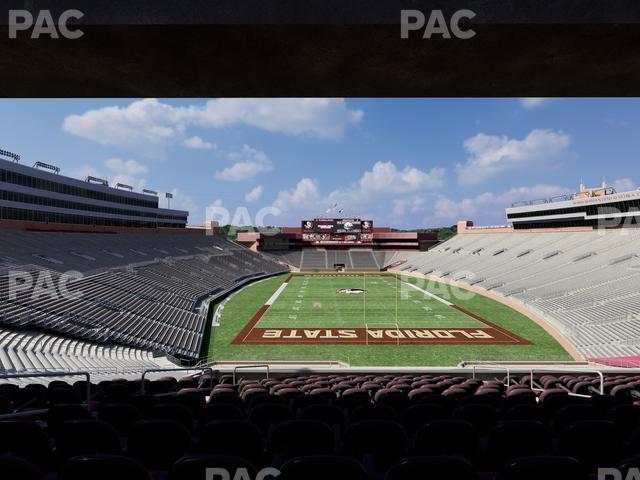 Seating view for Doak Campbell Stadium Section Club 222