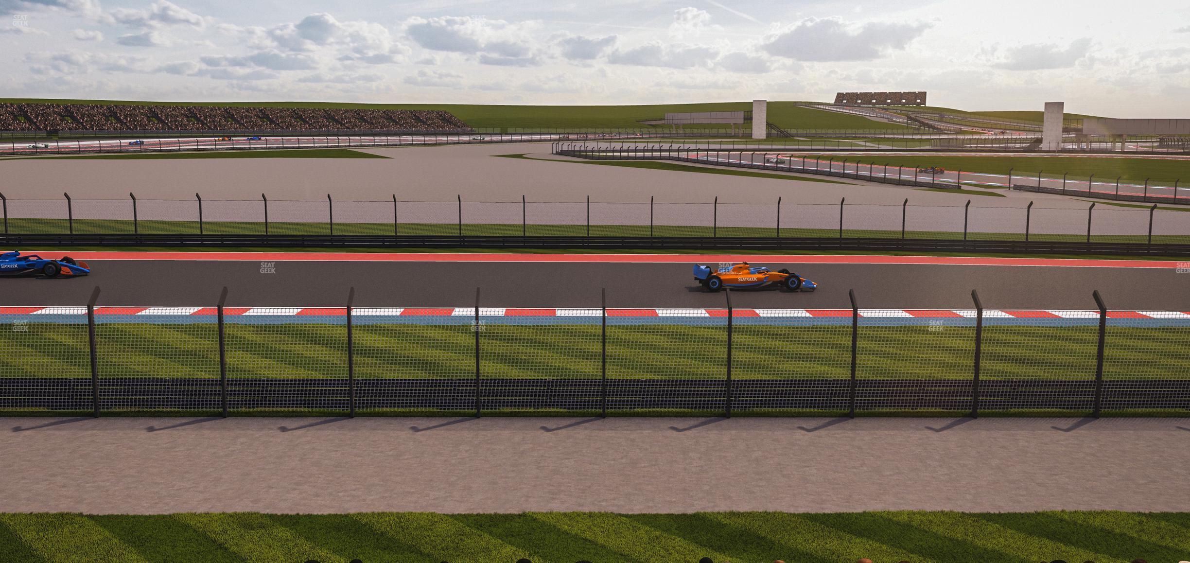 Seating view for Circuit of The Americas Section Turn 12 Bleachers 1