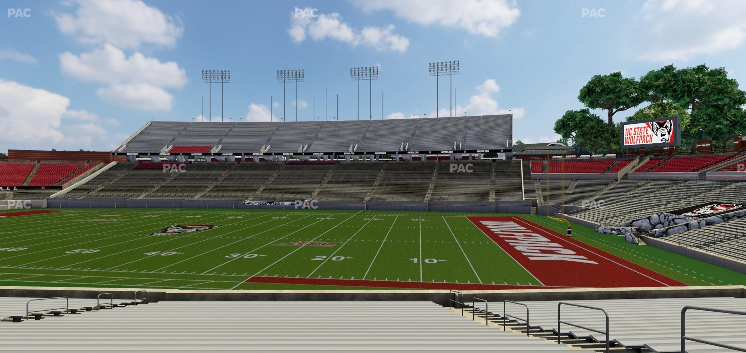 Seating view for Carter-Finley Stadium Section 18