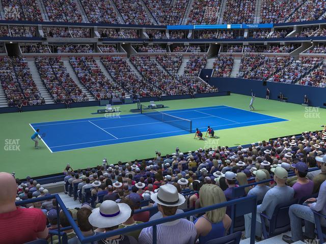 Seating view for Arthur Ashe Stadium Section Suite 107