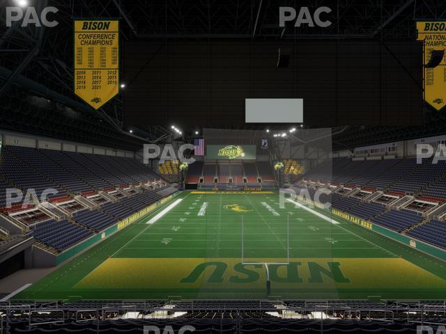 Seating view for Fargodome Section Elevated 10