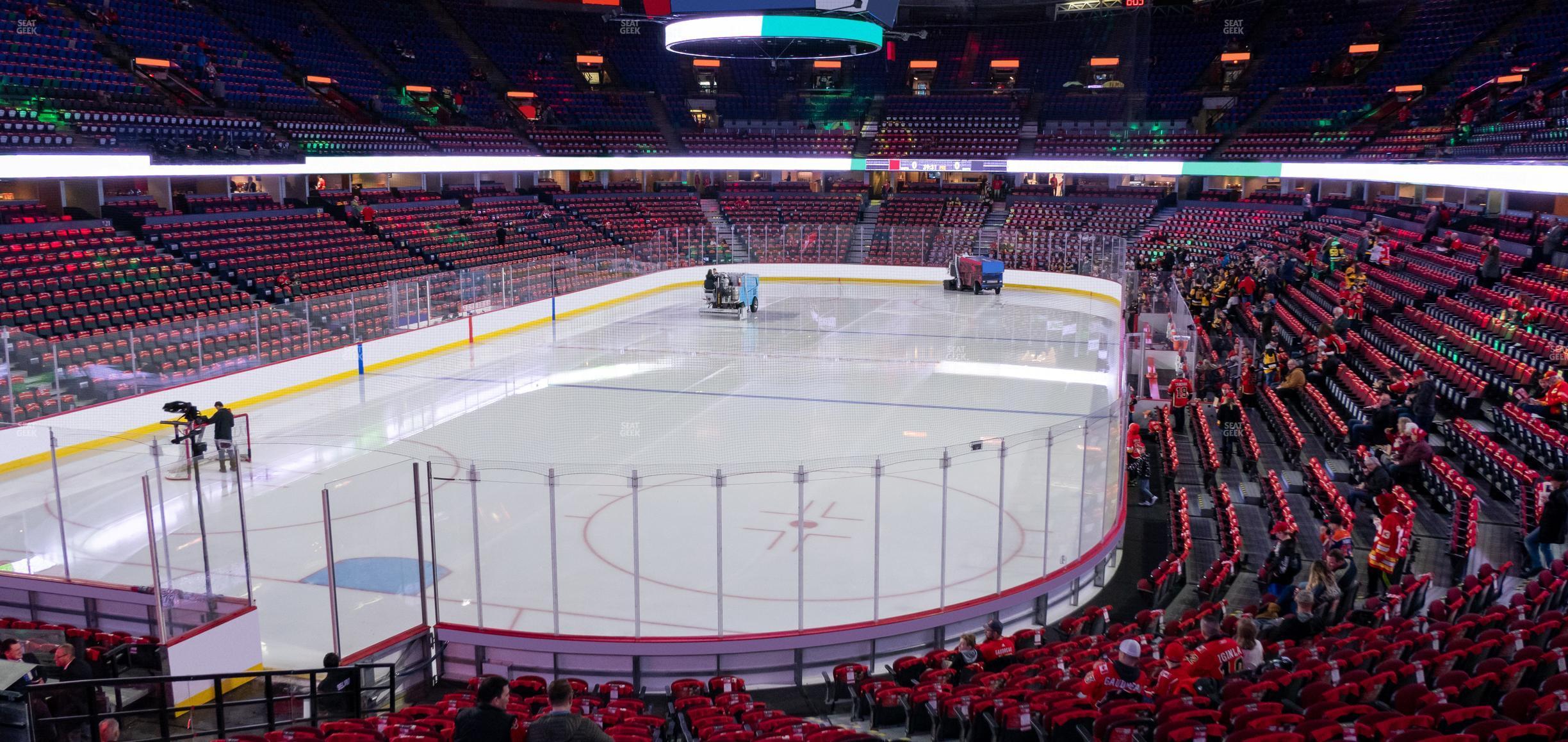 Seating view for Scotiabank Saddledome Section 105