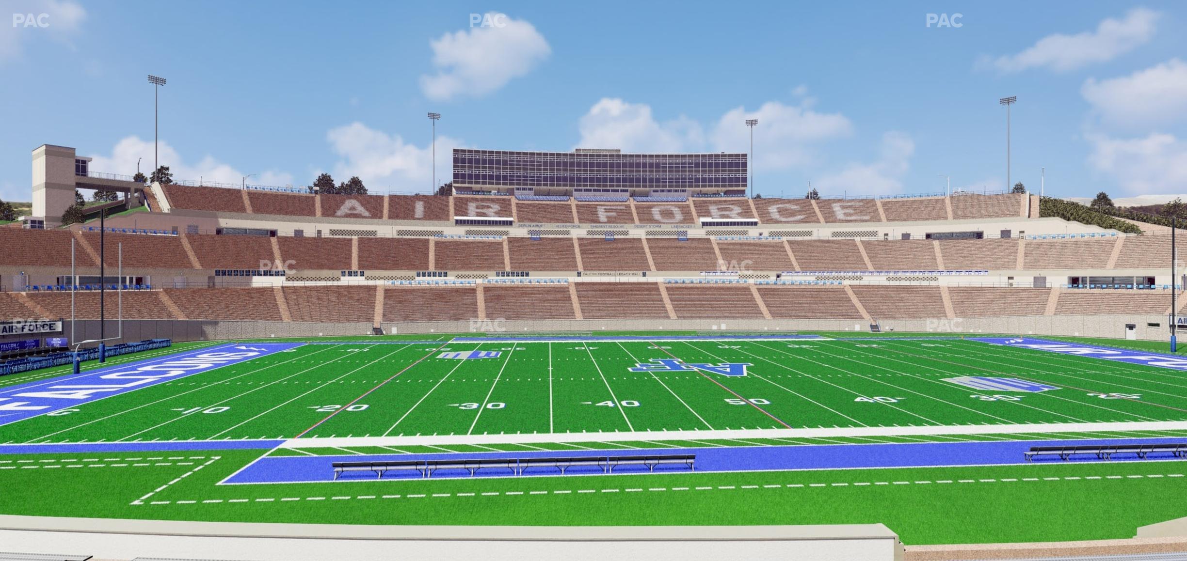 Seating view for Falcon Stadium Section L 23