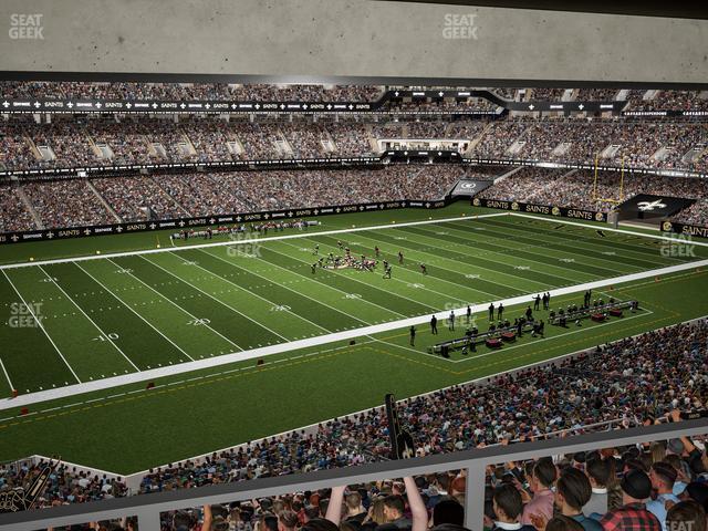 Seating view for Caesars Superdome Section Suite 374