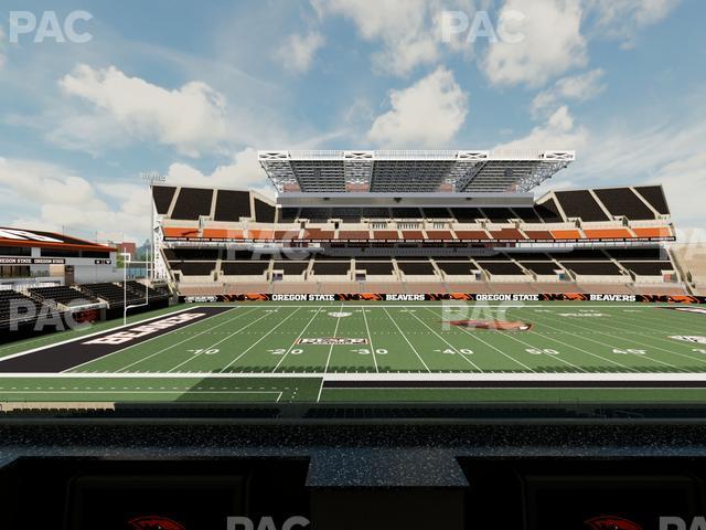 Seating view for Reser Stadium Section Box 27