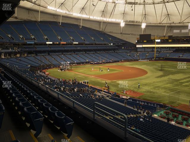 Seating view for Tropicana Field Section 222