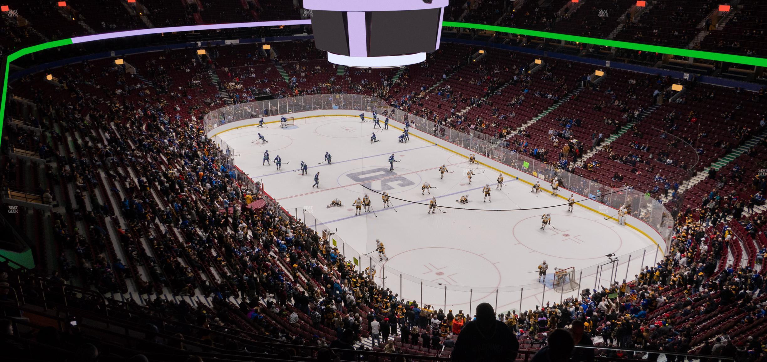 Seating view for Rogers Arena Section 419