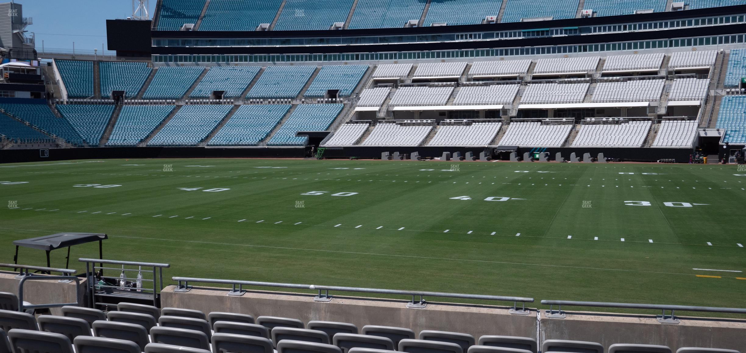 Seating view for EverBank Stadium Section Gallagher Club 35