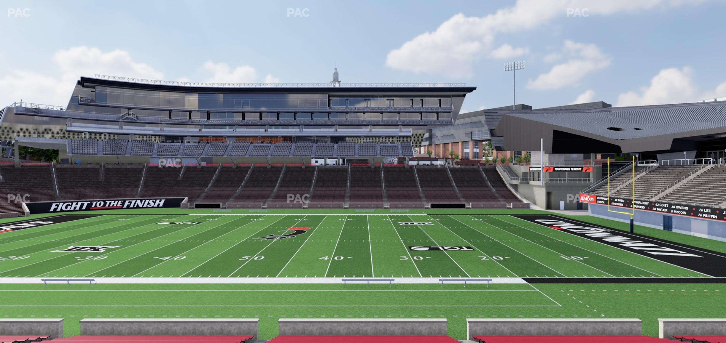 Seating view for Nippert Stadium Section 105