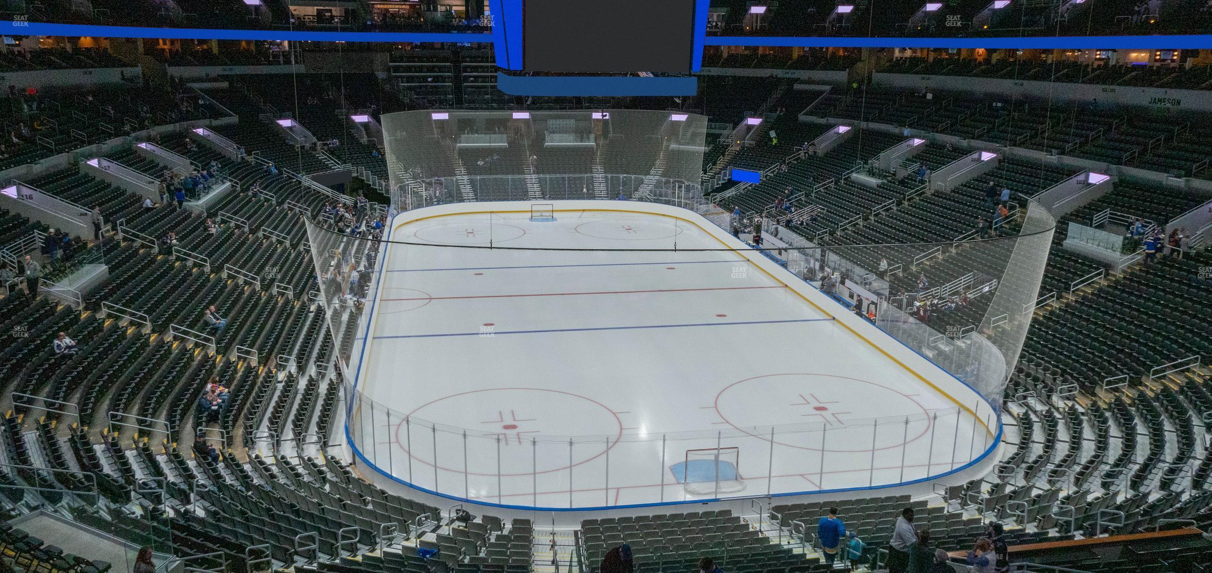 Seating view for Enterprise Center Section 112