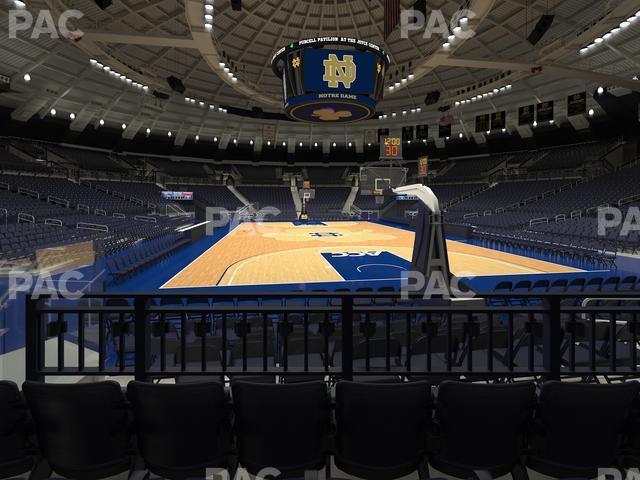 Seating view for Purcell Pavilion at the Joyce Center Section 15