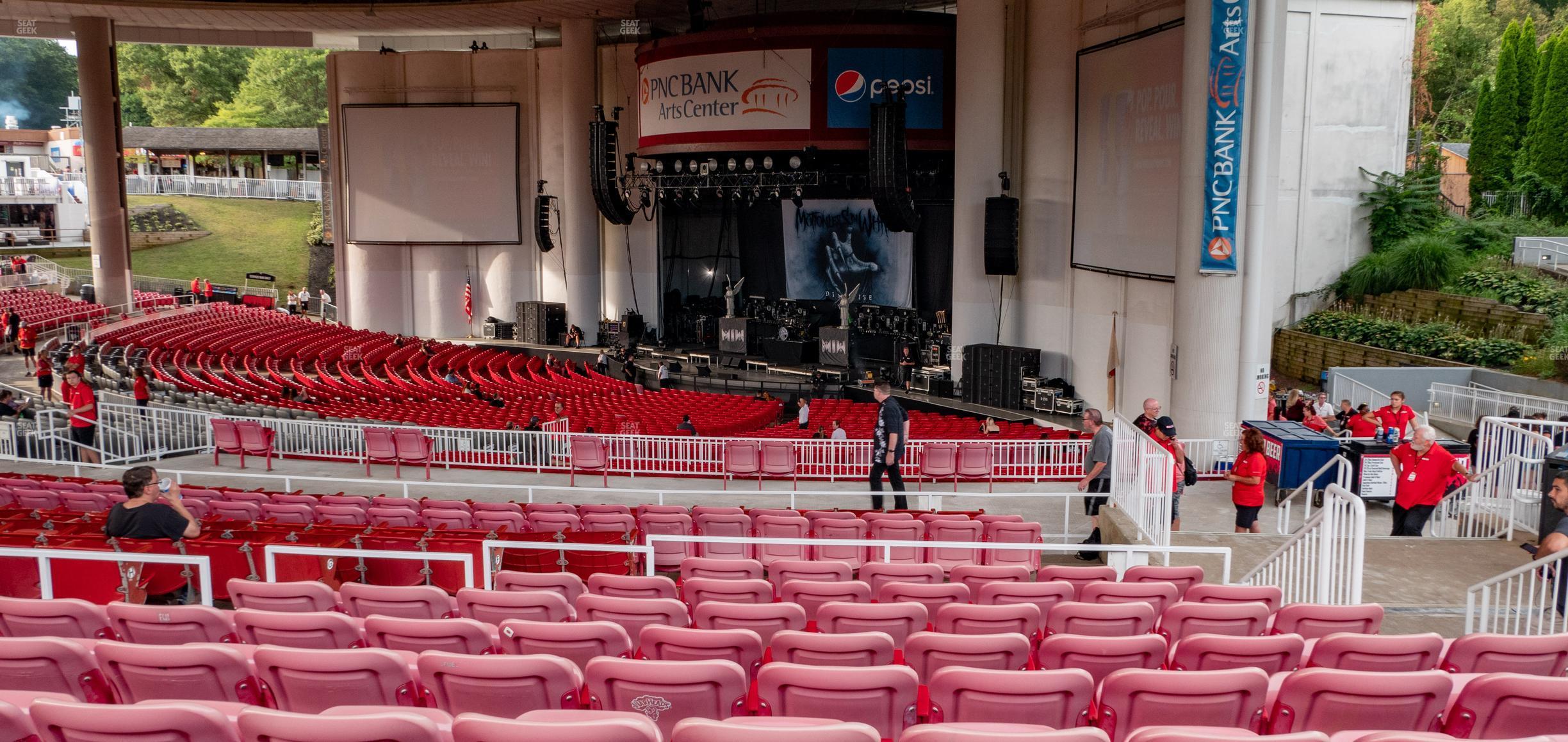 Seating view for PNC Bank Arts Center Section 401