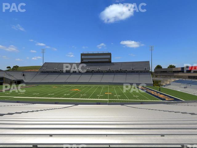 Seating view for Mountaineer Field at Milan Puskar Stadium Section 107