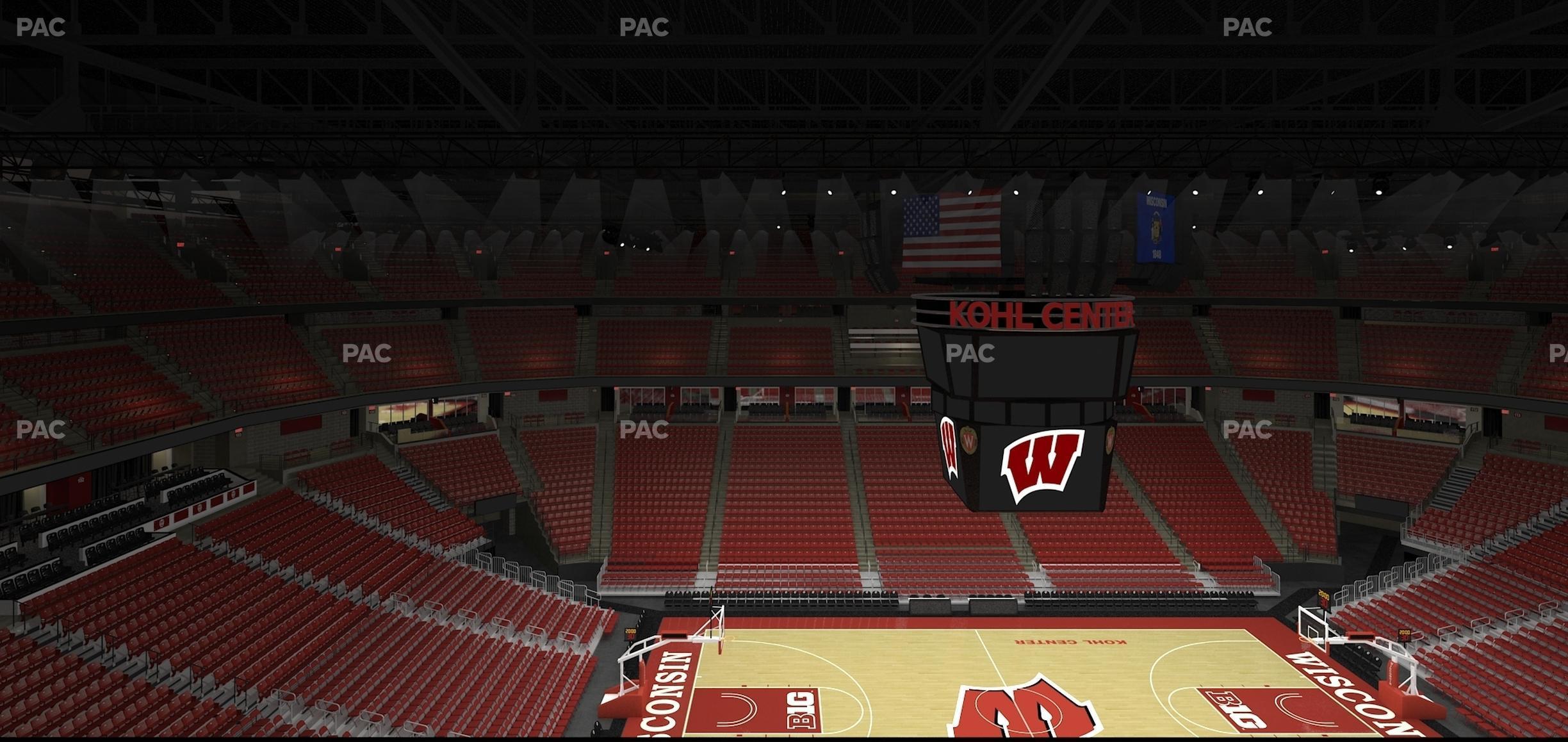 Seating view for Kohl Center Section 323