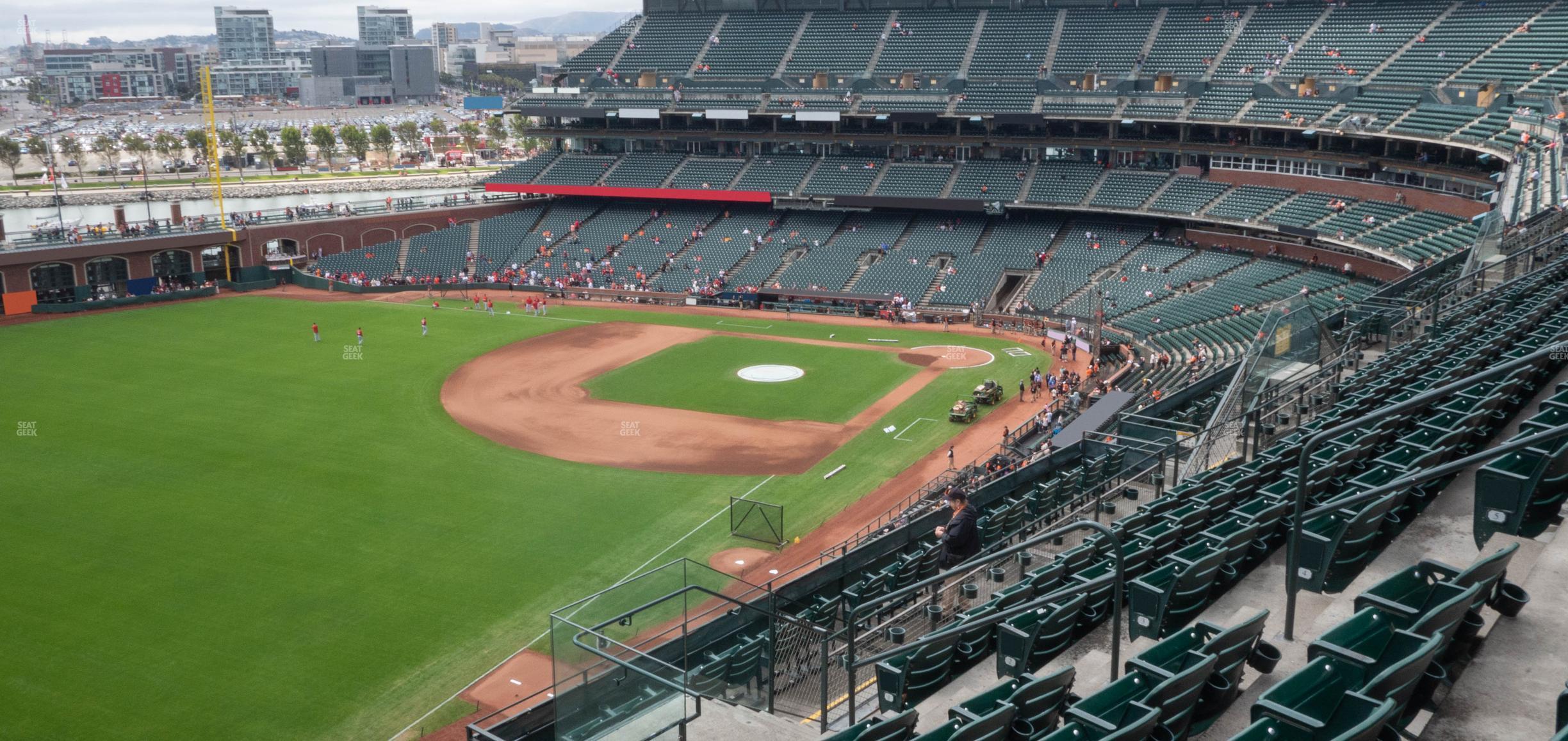 Seating view for Oracle Park Section View Reserved 332