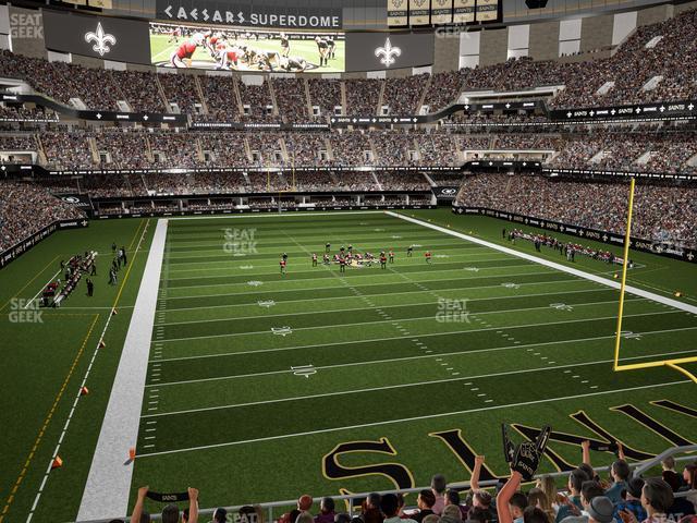 Seating view for Caesars Superdome Section 326