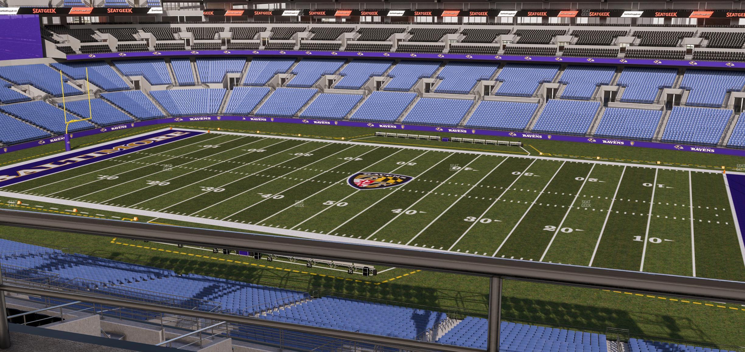 Seating view for M&T Bank Stadium Section Suite 433