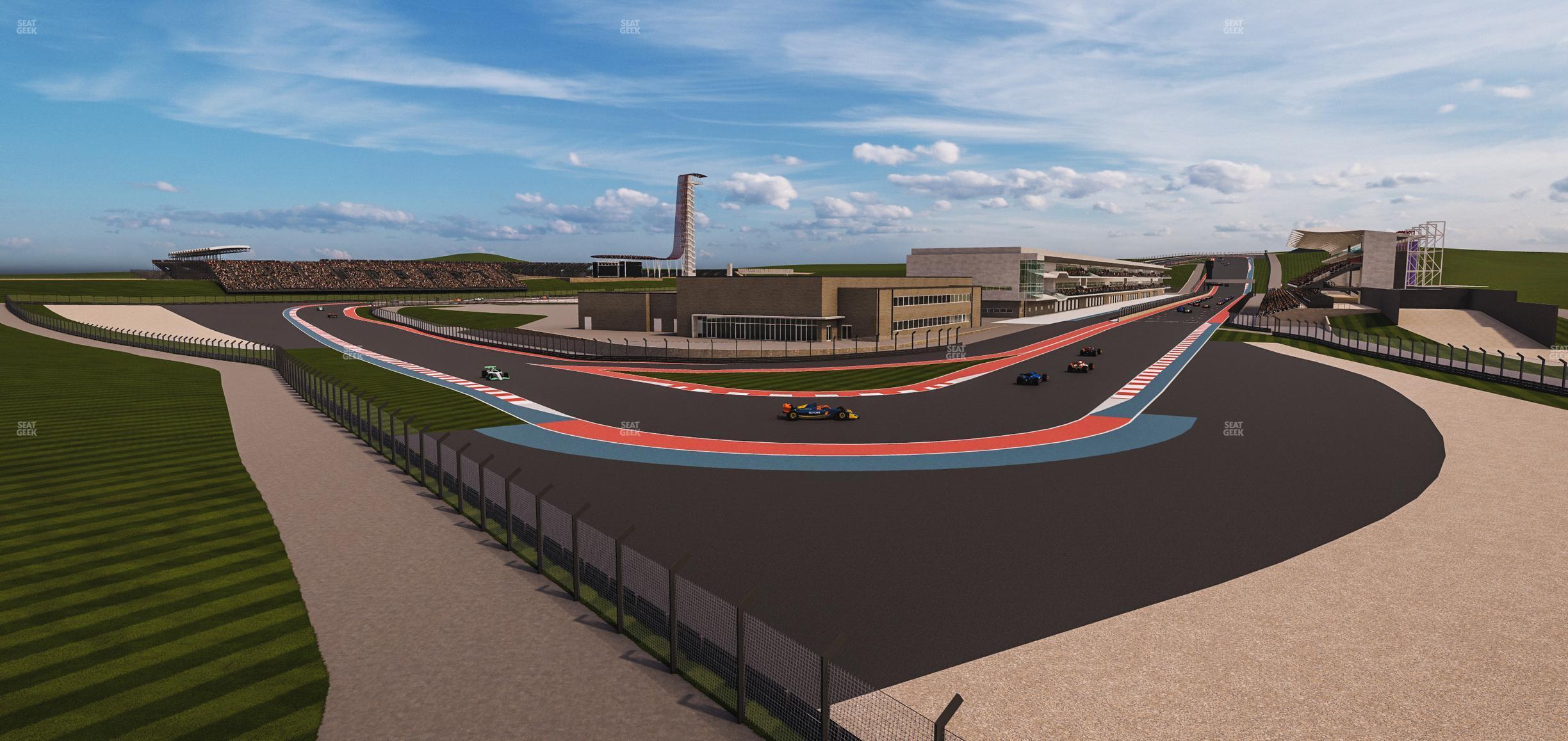 Seating view for Circuit of The Americas Section Podium Club