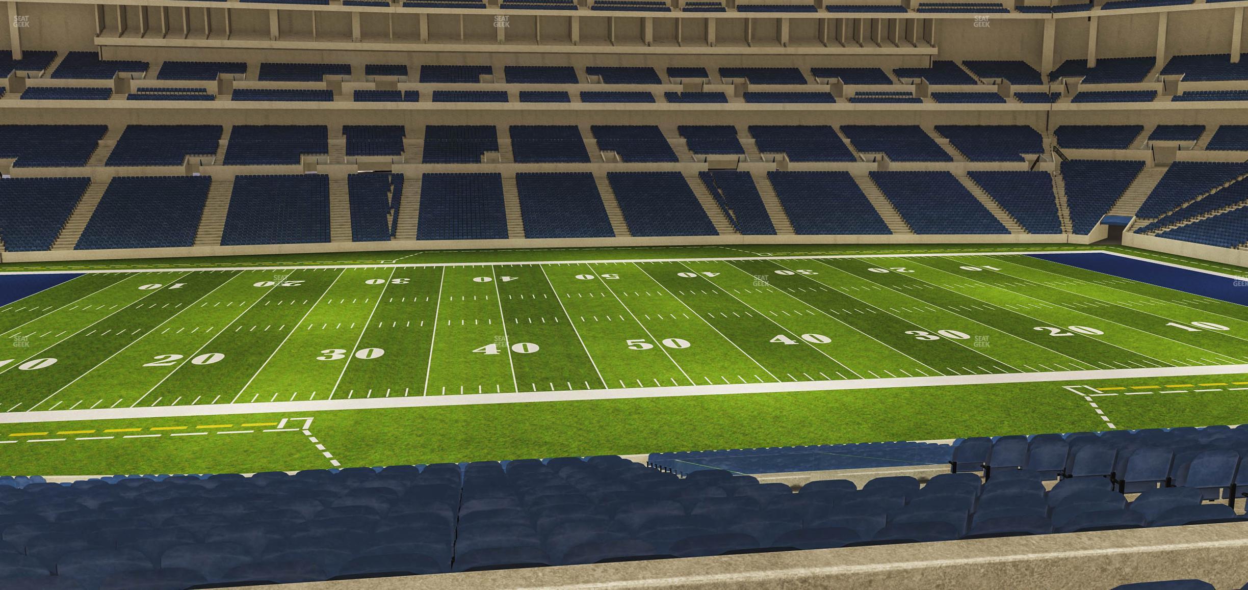 Seating view for Lucas Oil Stadium Section 214