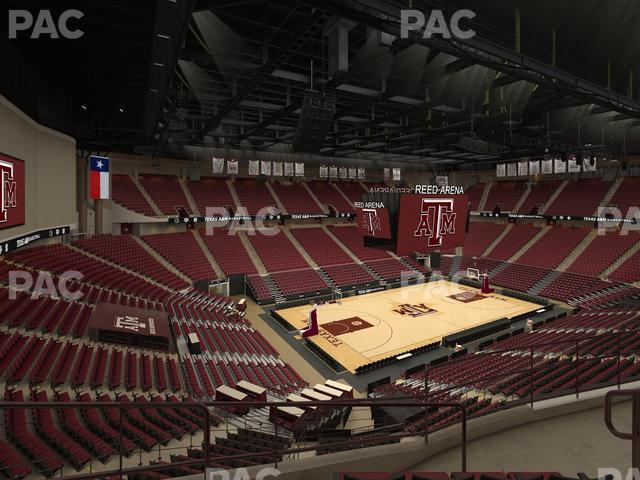 Seating view for Reed Arena Section 225