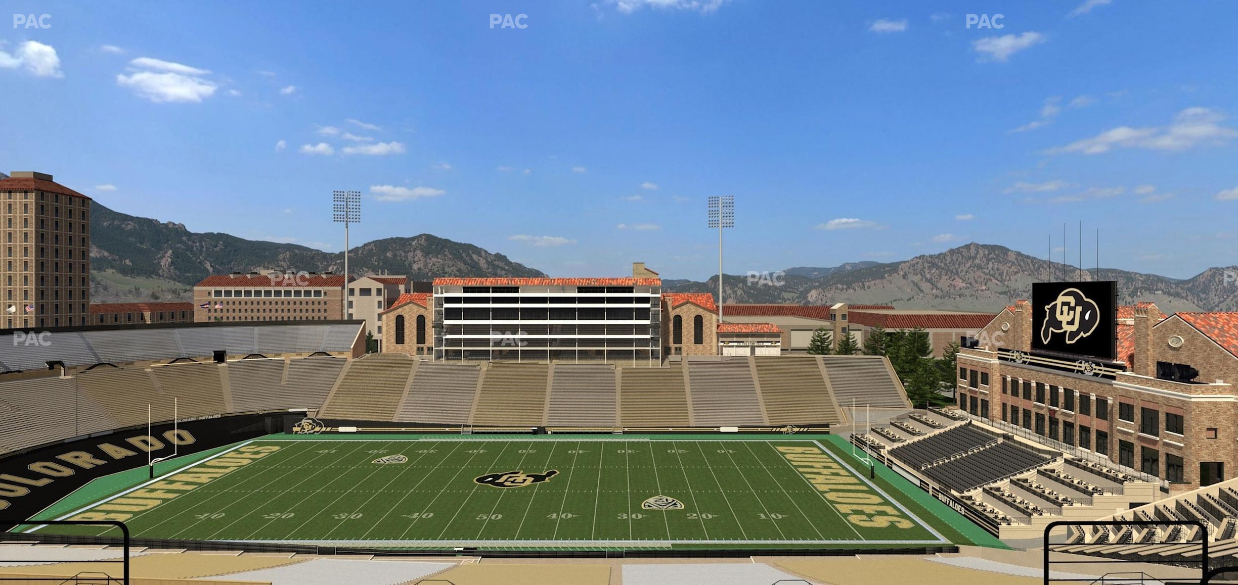 Seating view for Folsom Field Section 573