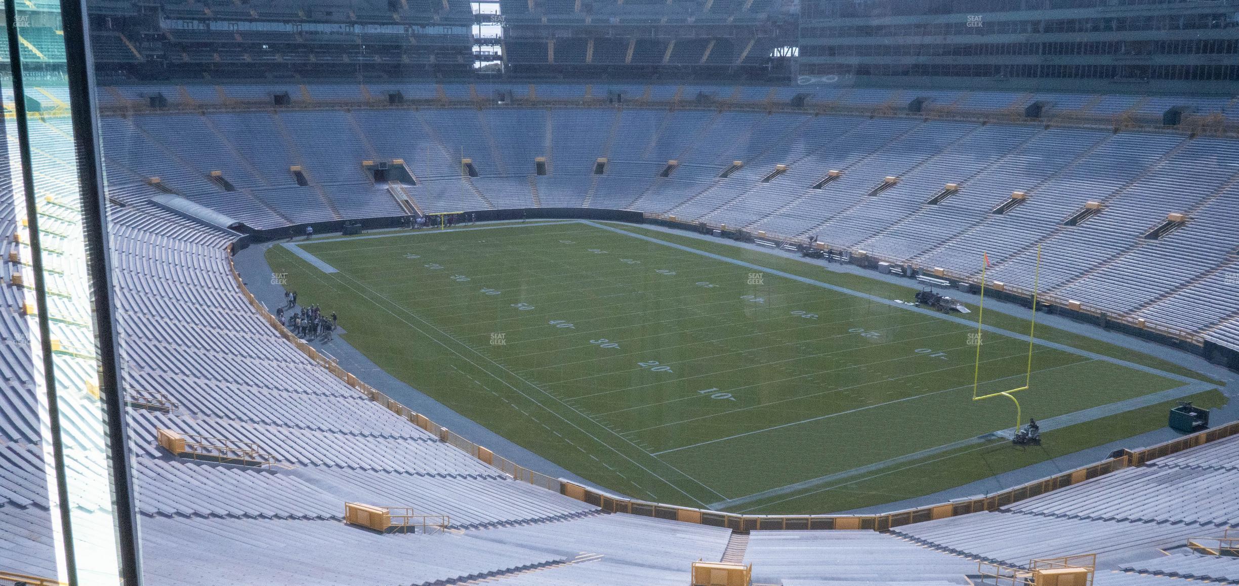 Seating view for Lambeau Field Section 490