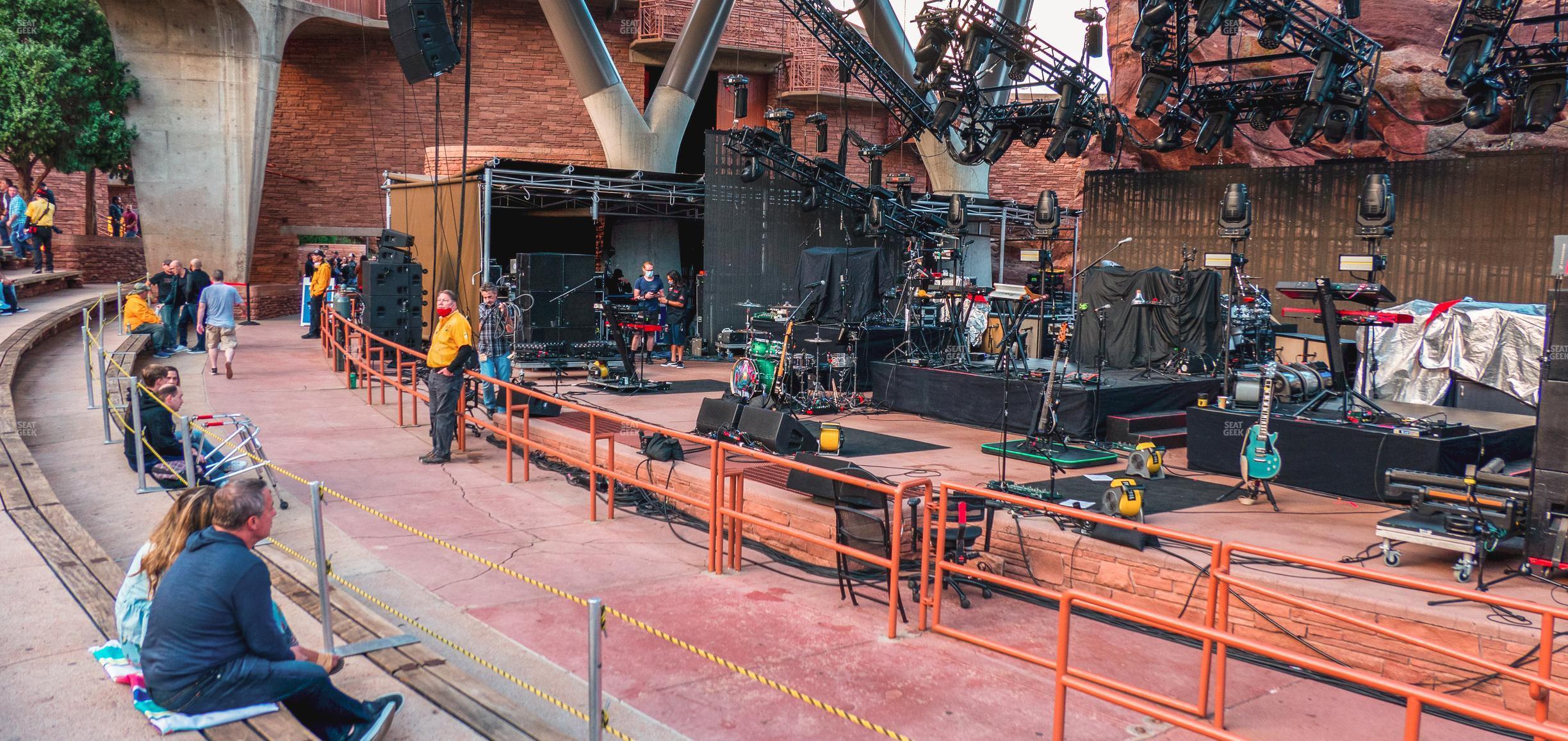 Seating view for Red Rocks Amphitheatre Section Reserved Front Right View