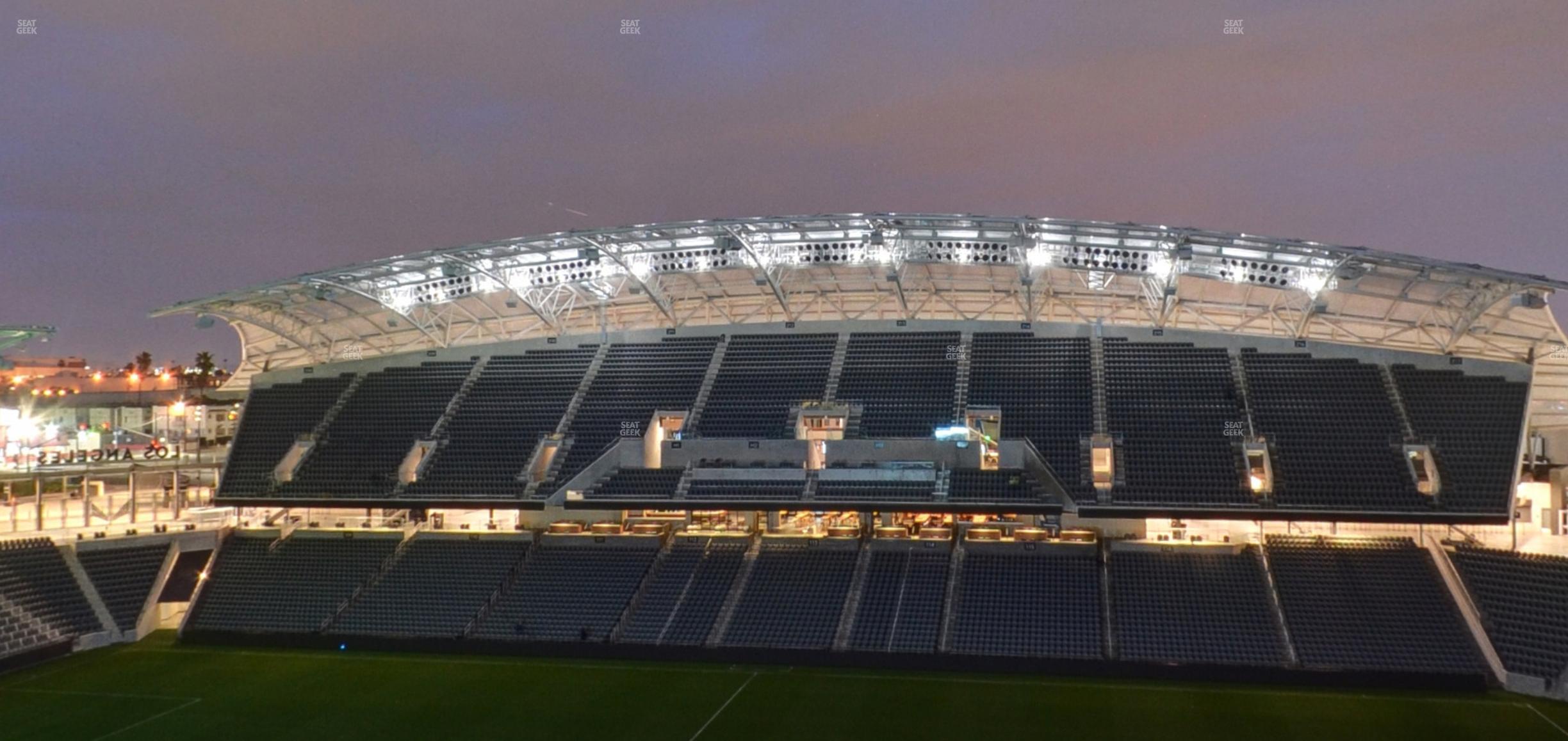 Seating view for BMO Stadium Section Sunset Deck Party Suite A