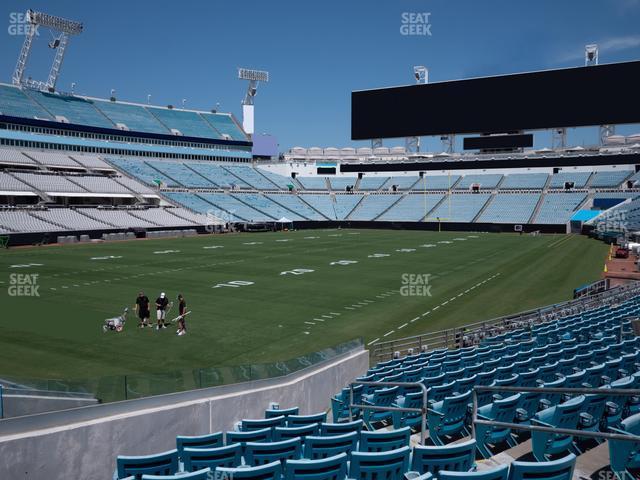 Seating view for EverBank Stadium Section 144