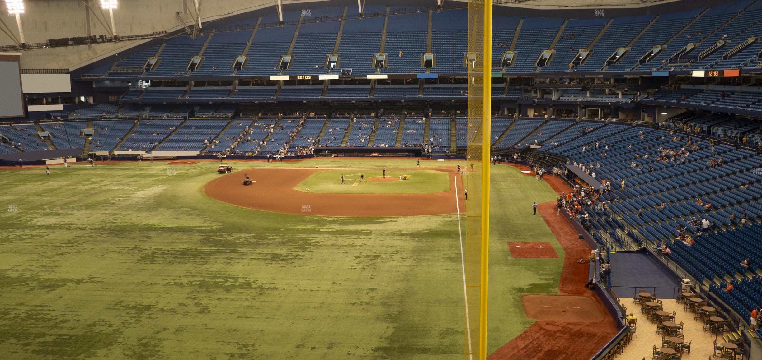 Seating view for Tropicana Field Section 345