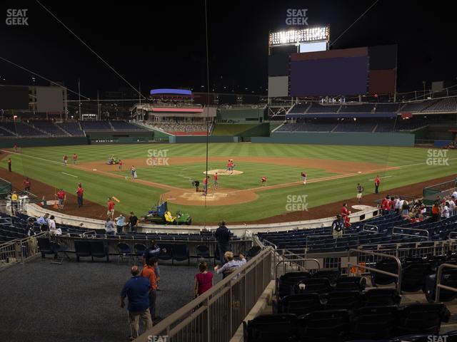 Seating view for Nationals Park Section Pnc Diamond Club 123