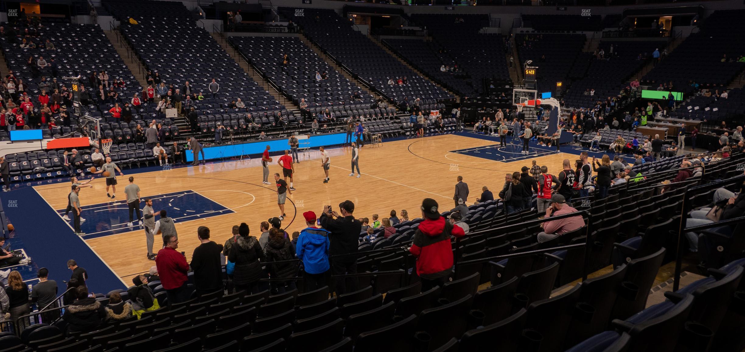 Seating view for Target Center Section 113