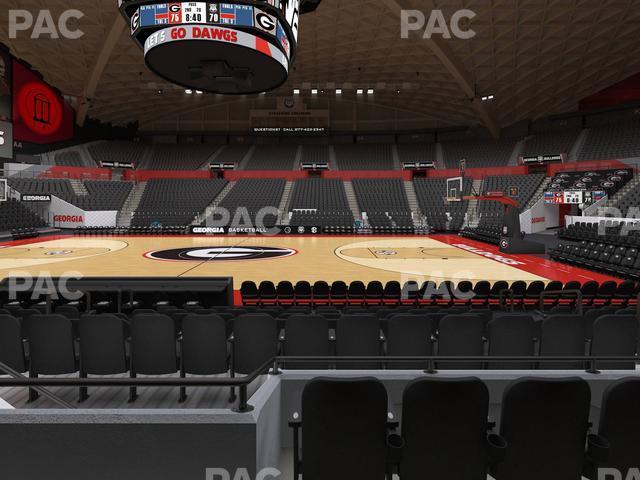 Seating view for Stegeman Coliseum Section T