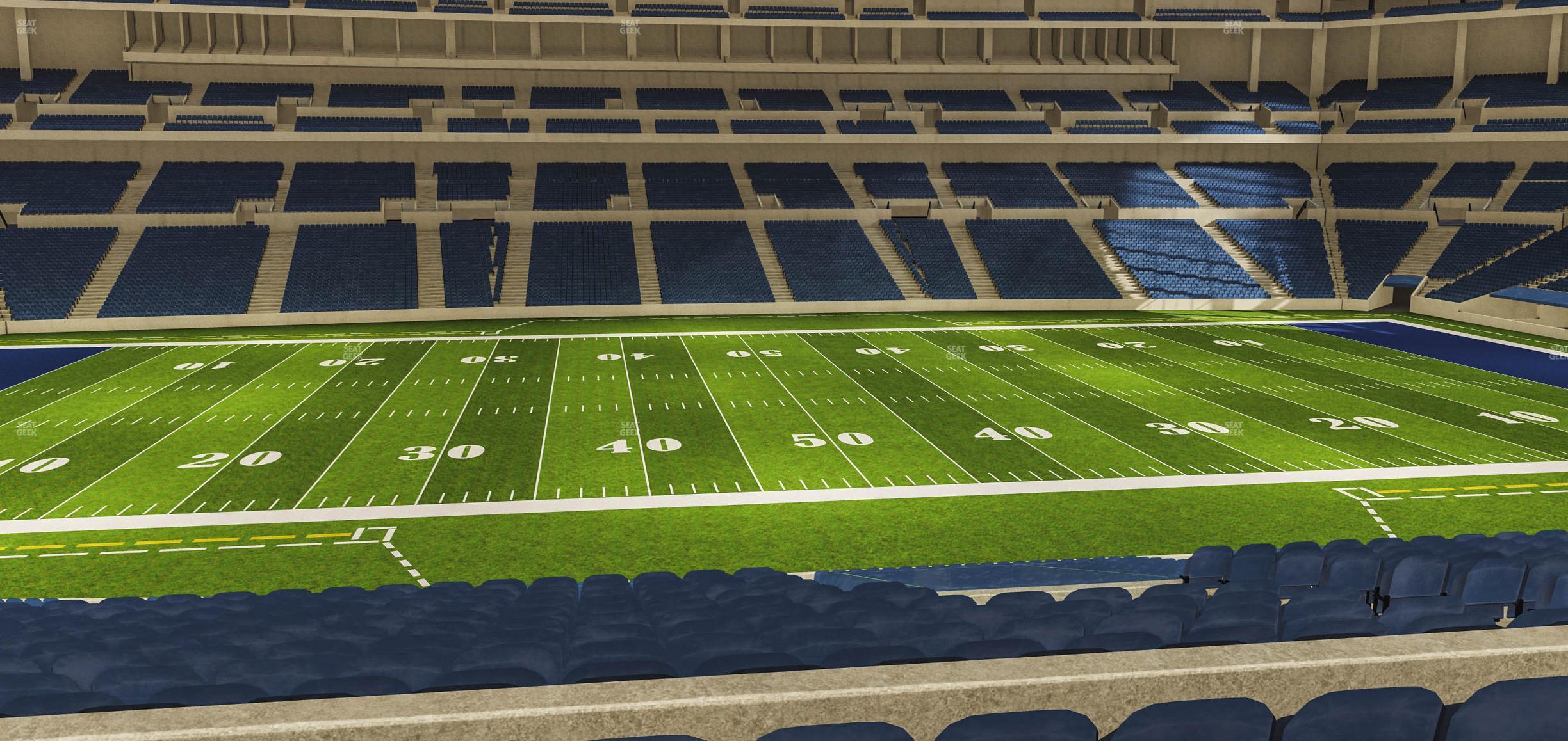 Seating view for Lucas Oil Stadium Section 241