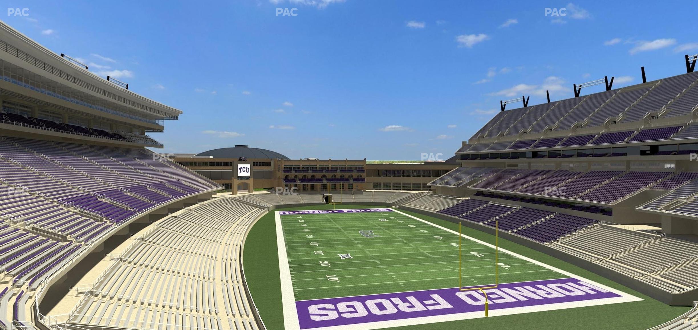 Seating view for Amon G. Carter Stadium Section 224