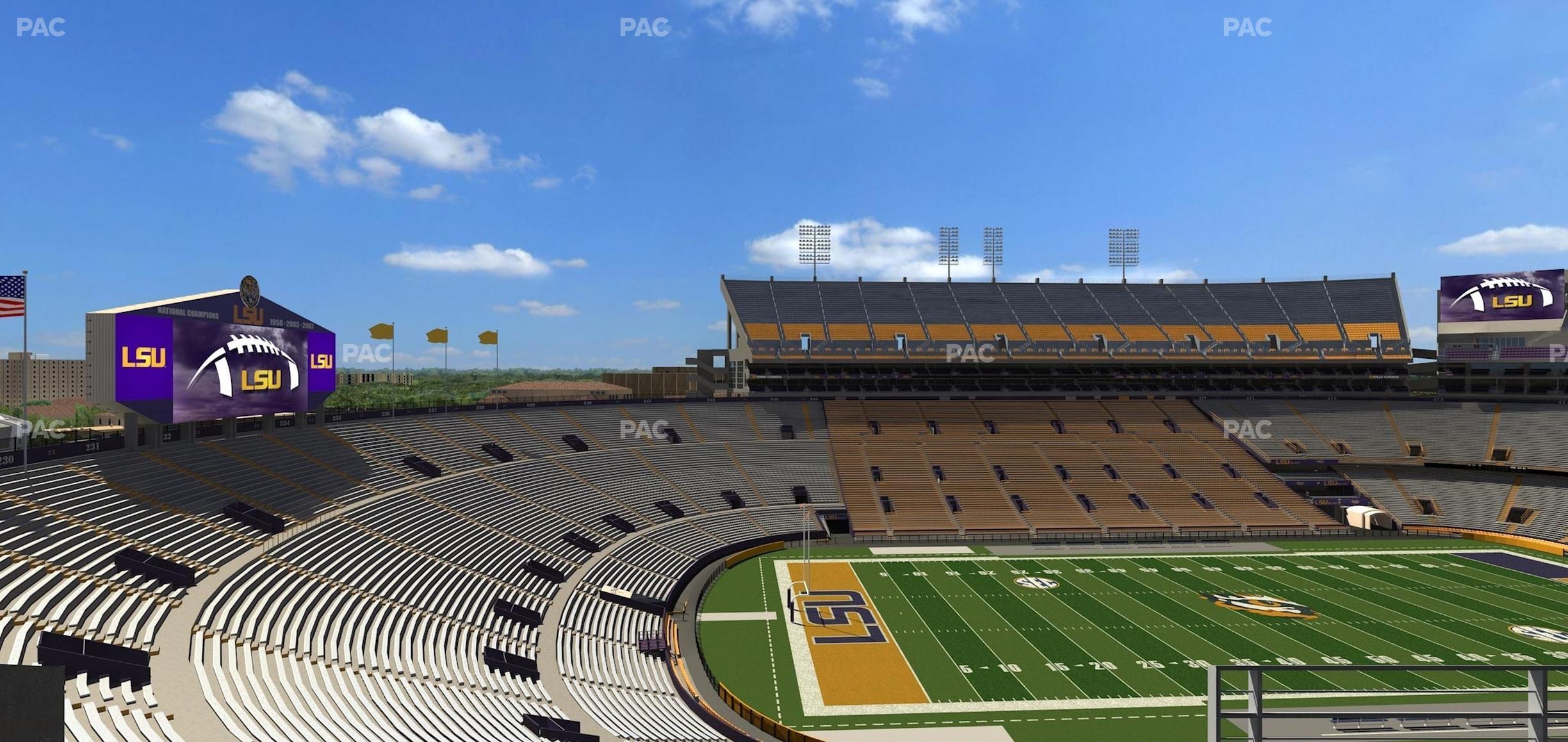 Seating view for Tiger Stadium Section Club 211