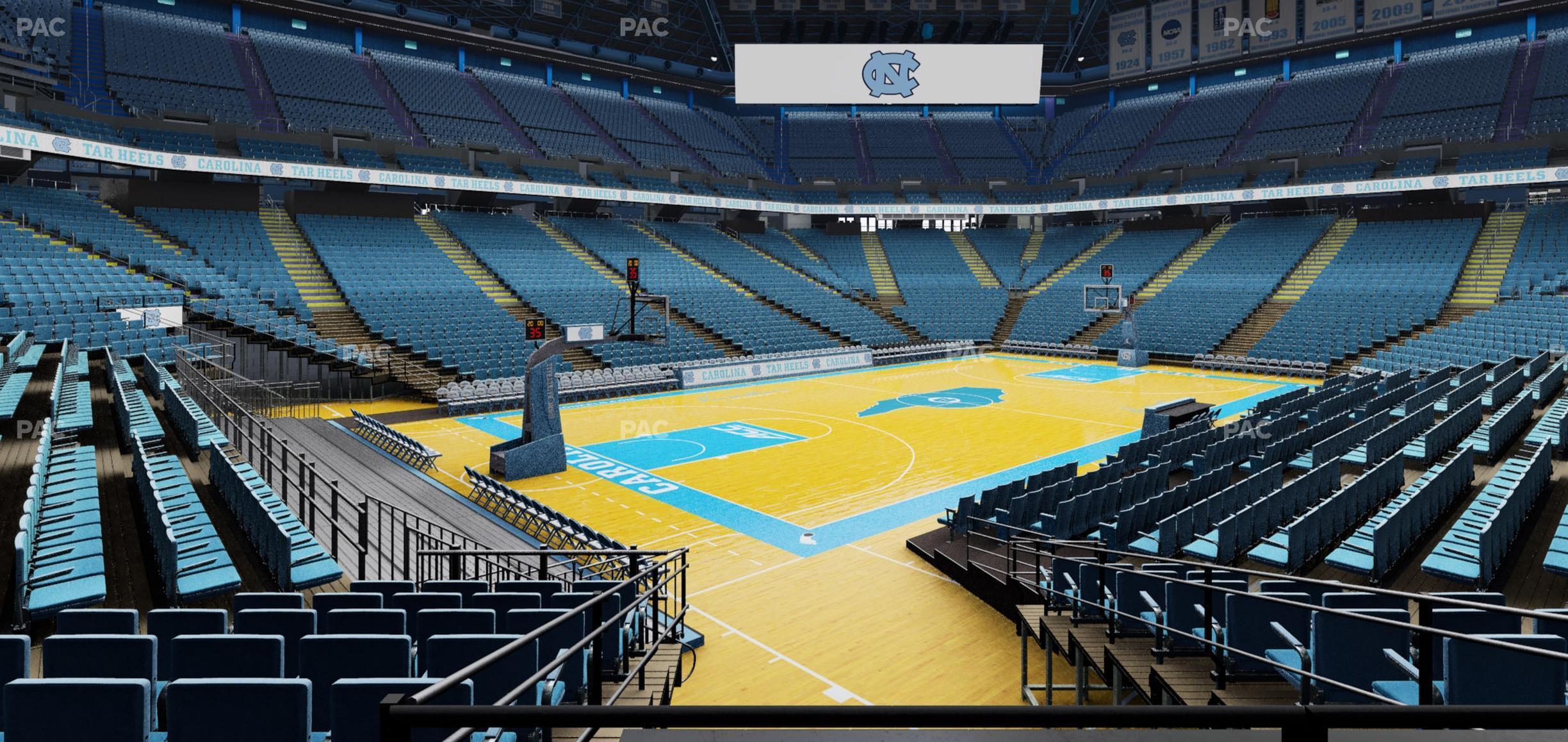 Seating view for Dean Smith Center Section 121