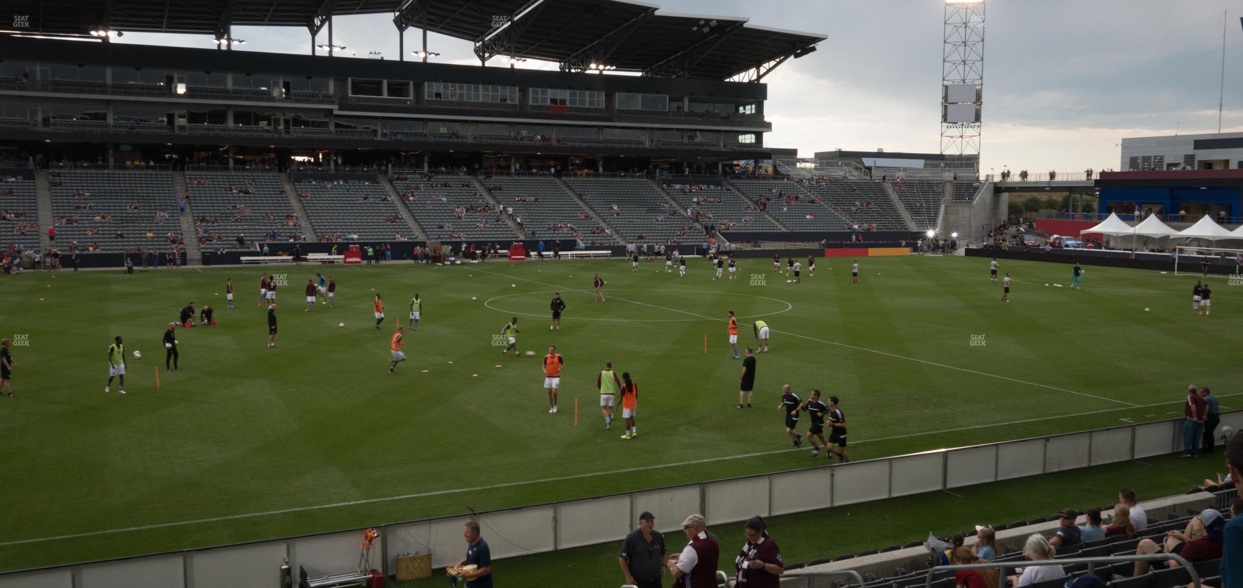 Seating view for Dick's Sporting Goods Park Section 109