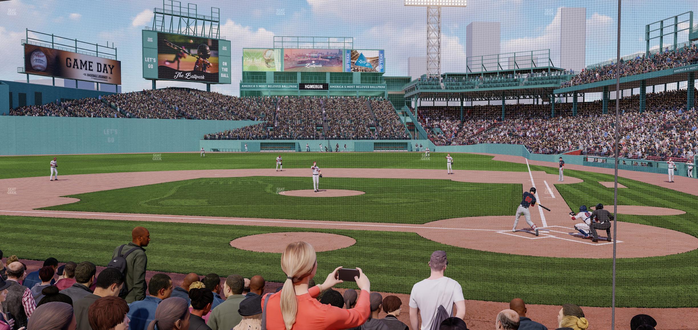 Seating view for Fenway Park Section Field Box 52