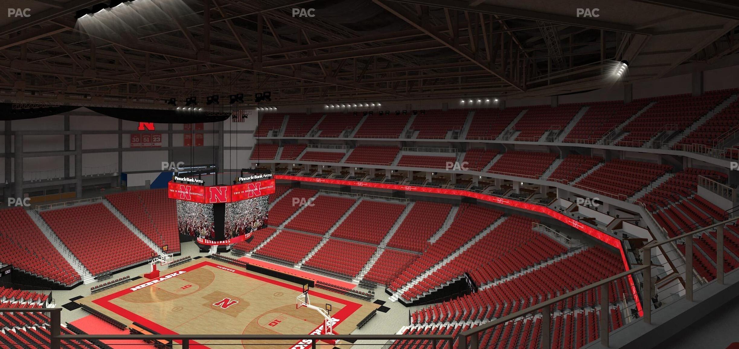 Seating view for Pinnacle Bank Arena Section 315