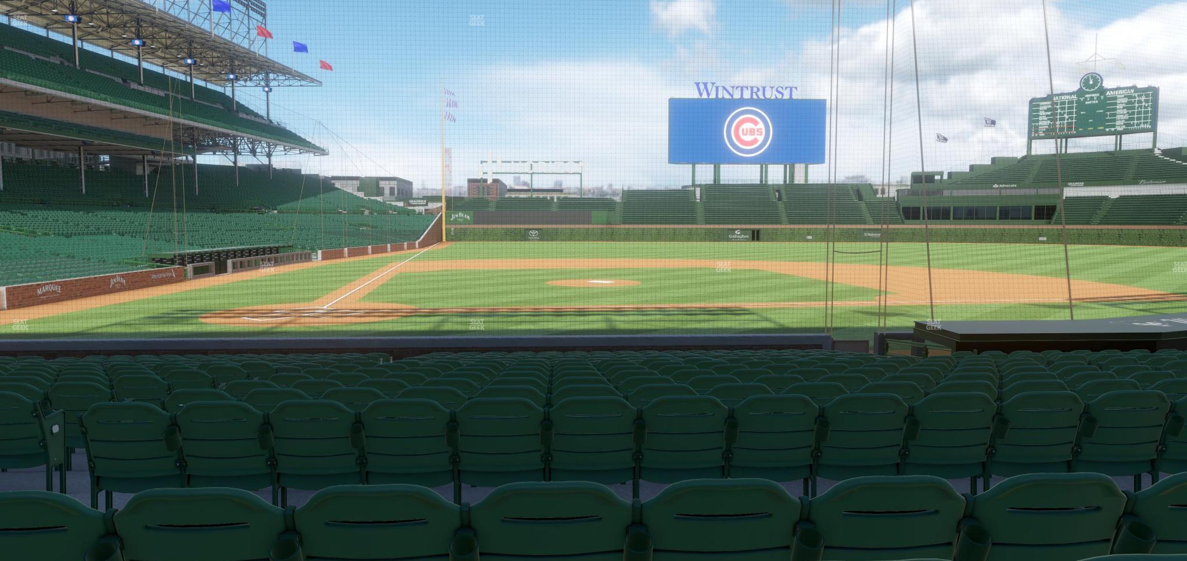 Seating view for Wrigley Field Section 122