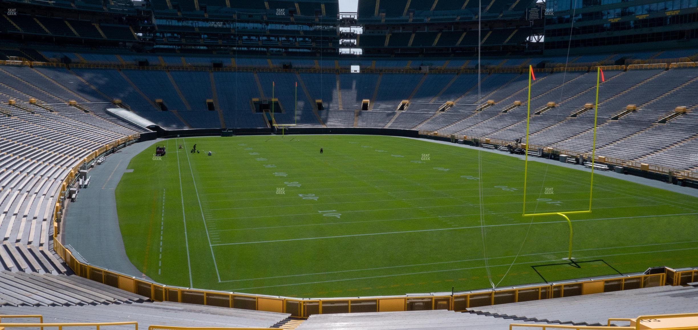 Seating view for Lambeau Field Section 103