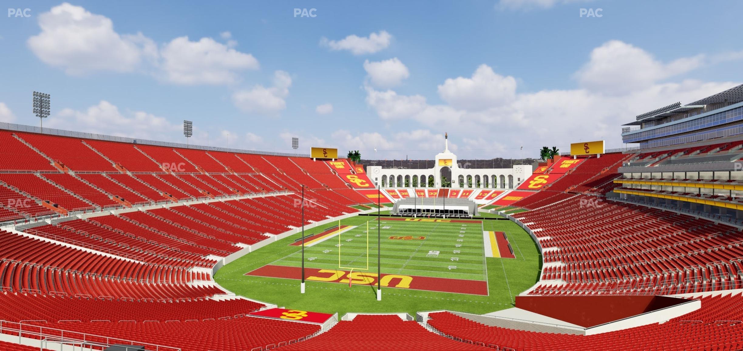 Seating view for Los Angeles Memorial Coliseum Section 213